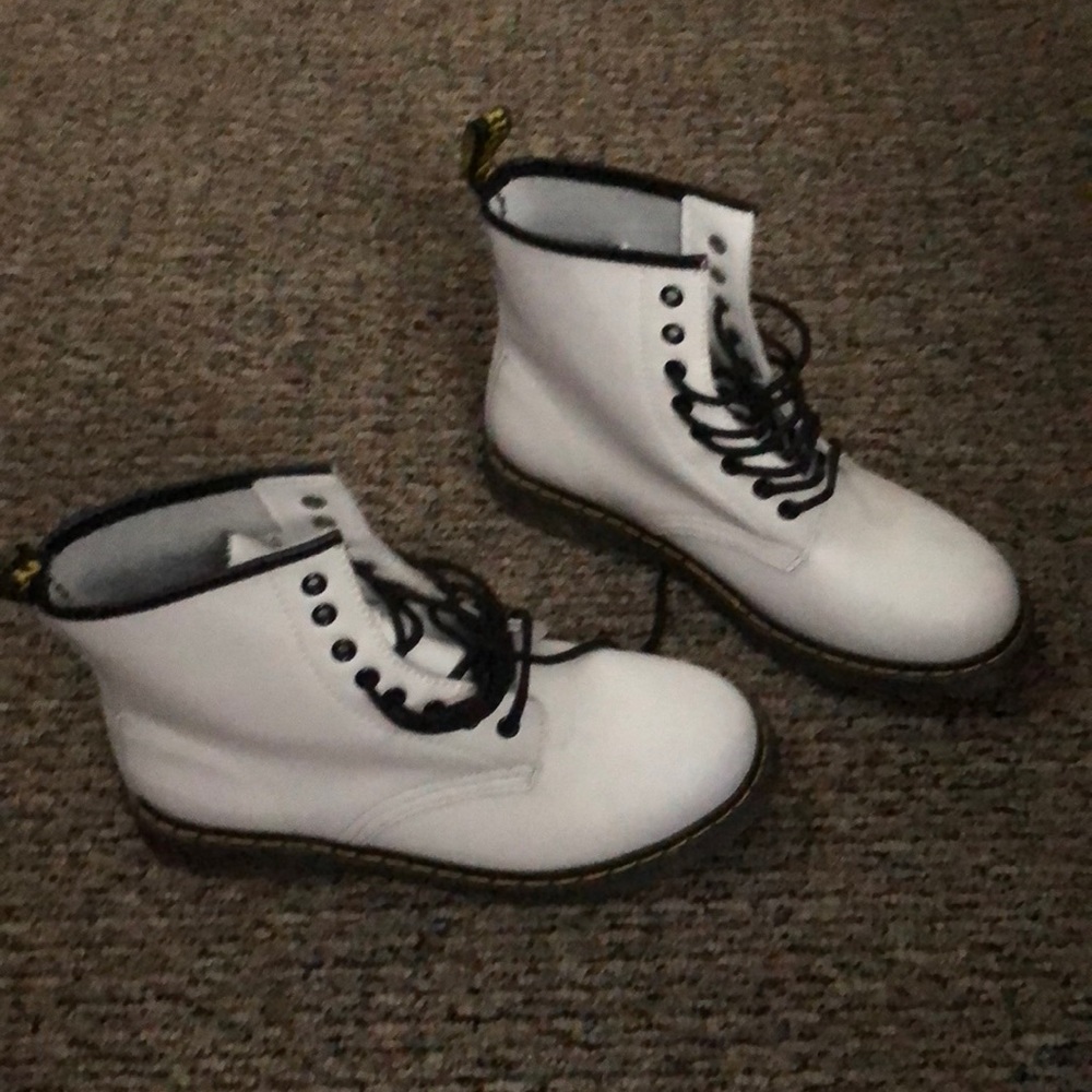 Dr.Martens white boots